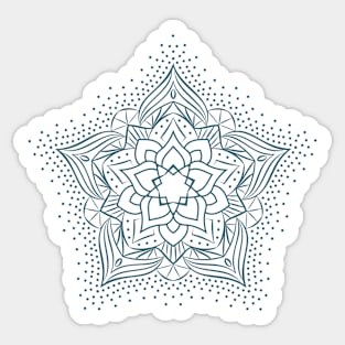 Blue mandala Sticker